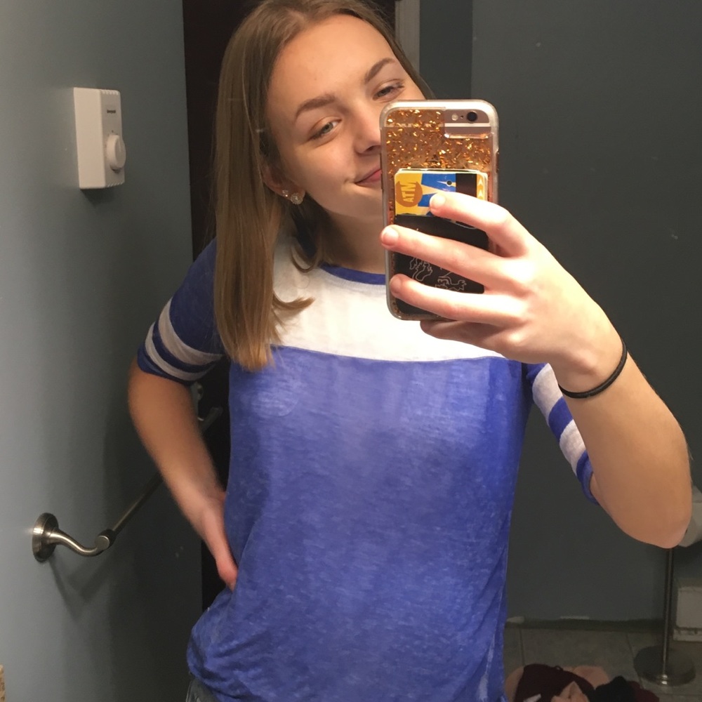 Blue Baseball Tee